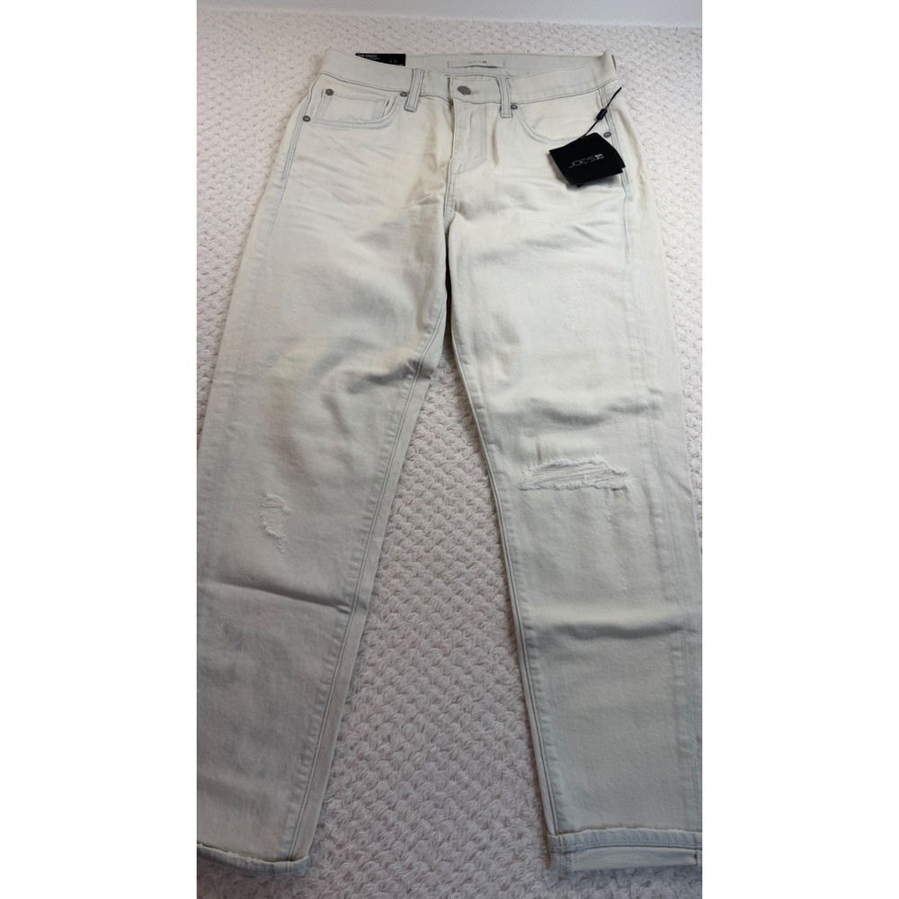 NWT~Joe's Jeans The Diego~Tapered+Cropped ComfortStretch WhiteWashed Jeans Sz 29
